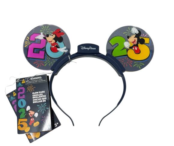 Disney Accessories - Disney Parks 2025 Glow Ears Headband Minnie Mouse Mickey Mouse Battery Operated